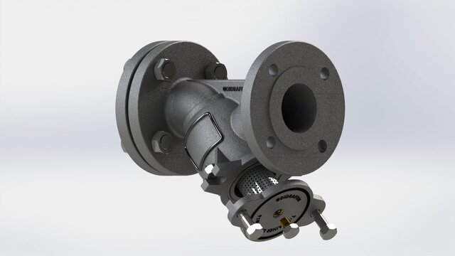 3D model of Y-Strainer Brass DN50 PN16