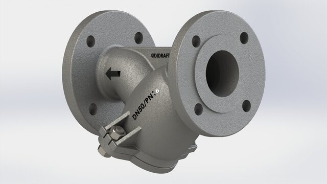 3D model of Y-Strainer Brass DN50 PN16