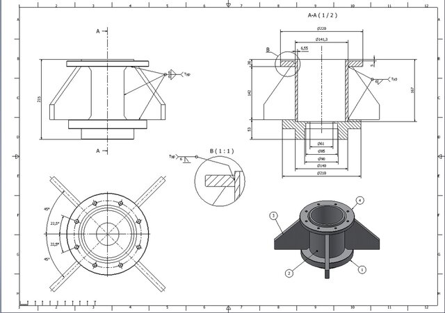 3D model of 3D Mechanical Modeling and Detail Drawings