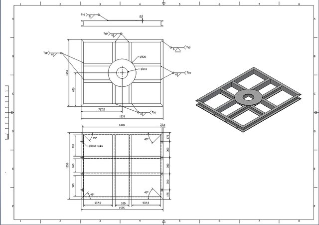 3D model of 3D Mechanical Modeling and Detail Drawings