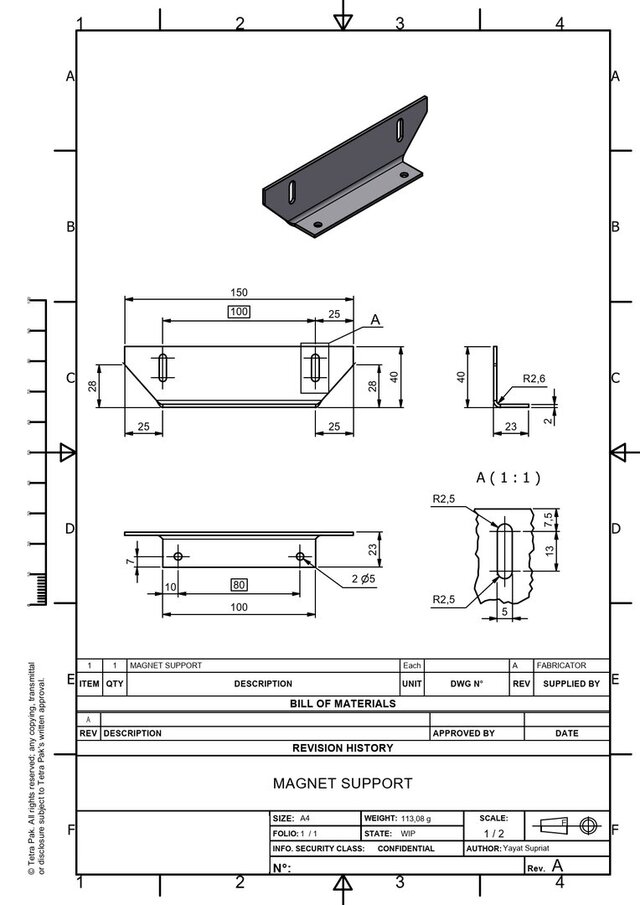 3D model of 3D Mechanical Modeling and Detail Drawings