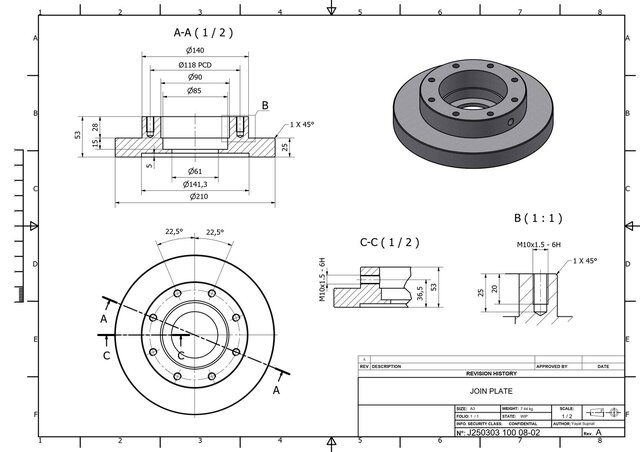 3D model of 3D Mechanical Modeling and Detail Drawings
