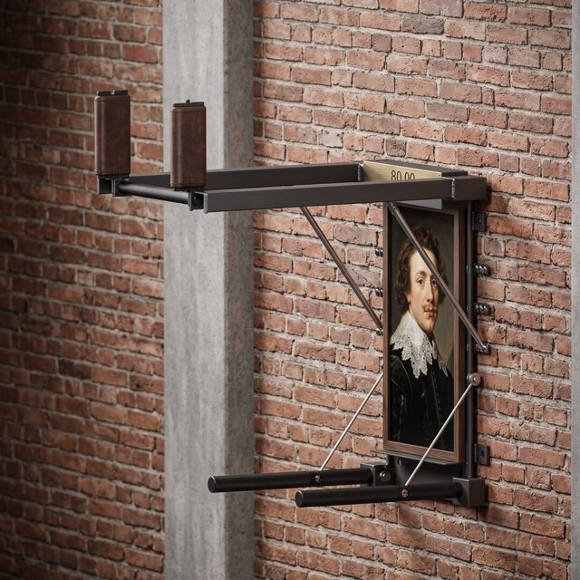 Concealed Wall-Mounted Multi-Gym | SolidWorks Mechanical Design & Folding Mechanism – image 1 of 1