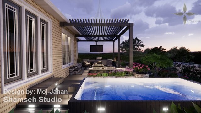 3D model of Landscape & Interior design