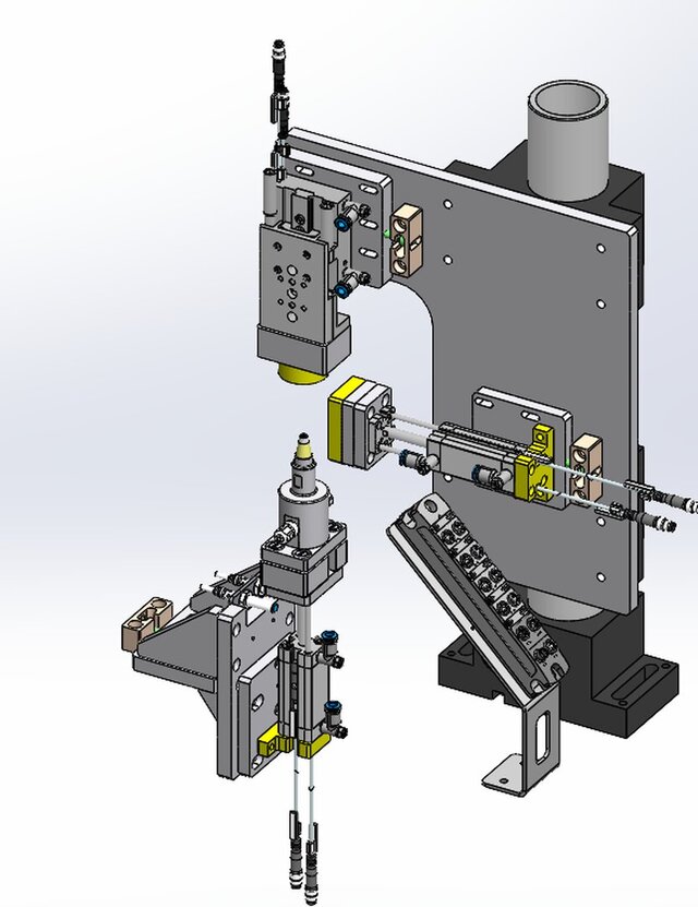 3D model of Semi-Automatic Assembly Machine for Automotive Control Valve Components