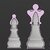 Parametric Chess Set with Threaded Assembly – Designed for 3D Printing