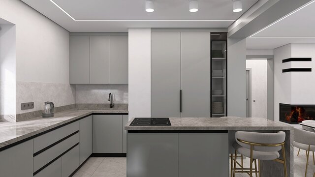 3D model of 3D Architectural interior visualization