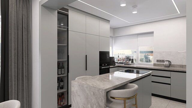 3D model of 3D Architectural interior visualization