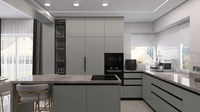 3D model of 3D Architectural interior visualization
