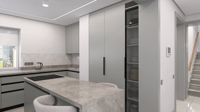 3D model of 3D Architectural interior visualization