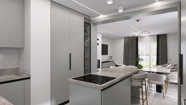 3D model of 3D Architectural interior visualization