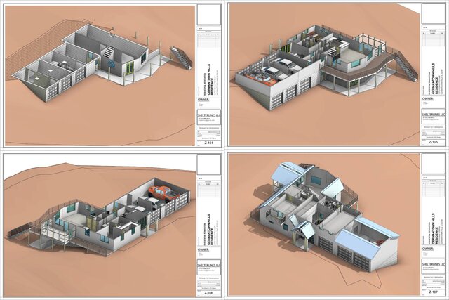 3D model of Attached Garage Addition with Second-Floor Living Space | Germantown Hills, IL