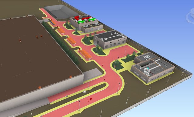 3D model of NEOM Circular city water reservior