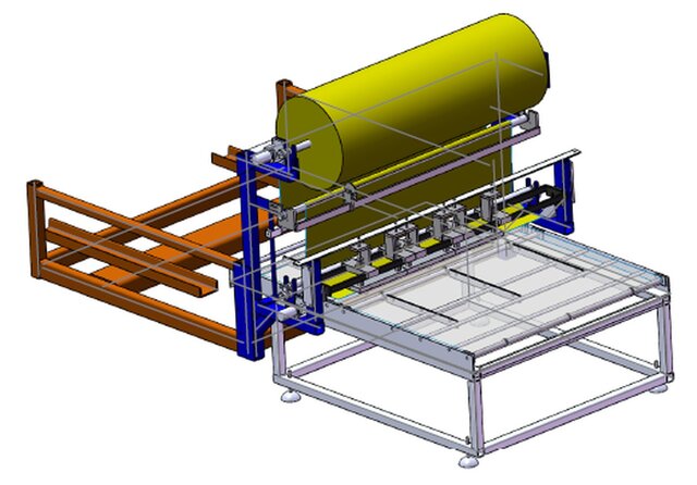 Paper pleating machine for air filters