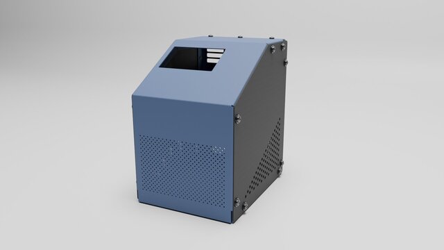 3D model of Sheet Metal Cabinet | SolidWorks Design & Fabrication Drawings