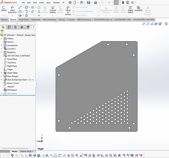 3D model of Sheet Metal Cabinet | SolidWorks Design & Fabrication Drawings