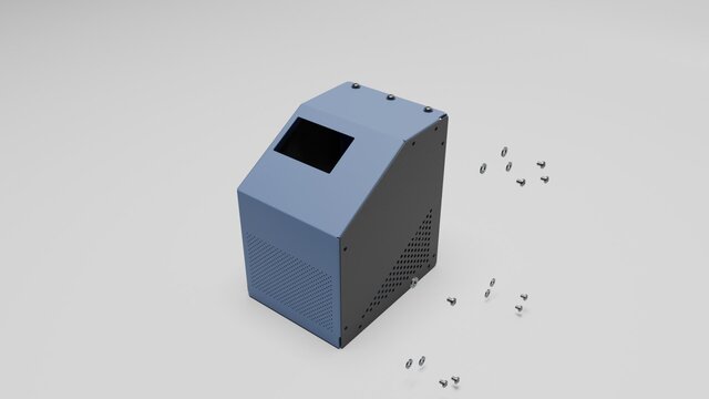 3D model of Sheet Metal Cabinet | SolidWorks Design & Fabrication Drawings
