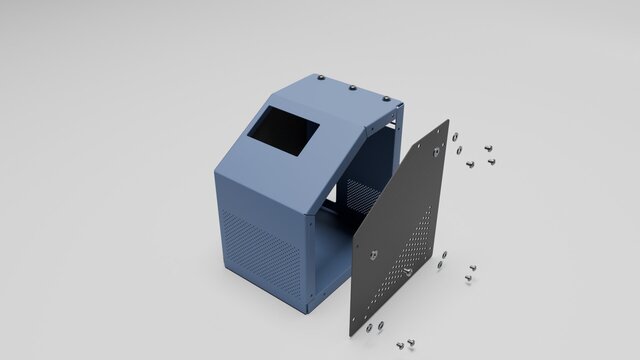 3D model of Sheet Metal Cabinet | SolidWorks Design & Fabrication Drawings