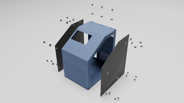 3D model of Sheet Metal Cabinet | SolidWorks Design & Fabrication Drawings