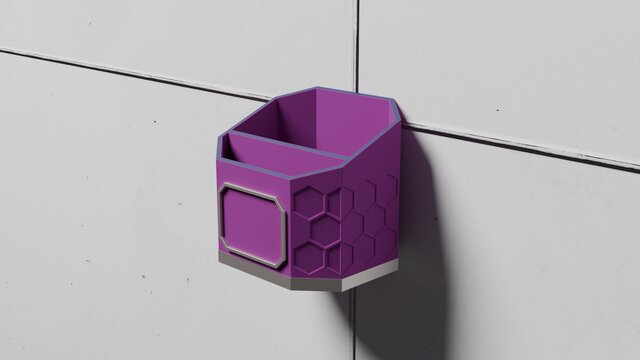Modern Dual-Compartment Organizer - Bathroom & Desk Caddy (FDM 3D Print Ready) – image 5 of 6