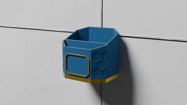 Modern Dual-Compartment Organizer - Bathroom & Desk Caddy (FDM 3D Print Ready) – image 3 of 6