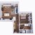 3D Modern Bedroom Apartment Interior Floor Plan