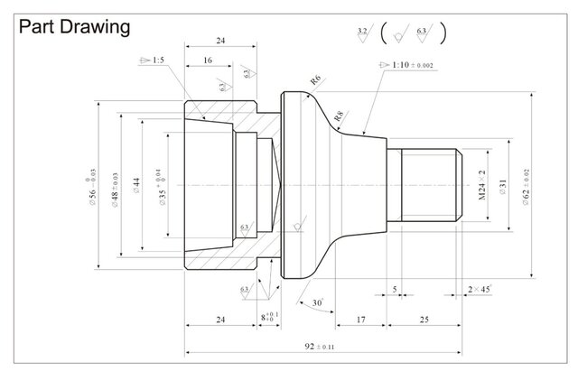 3D model of CAD to CNC Workflow: From 2D Blueprint to 3D Model & Mastercam Toolpaths