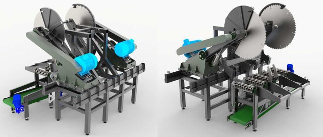 TIMBER TRIMMING AND SORTING UNIT  Disc