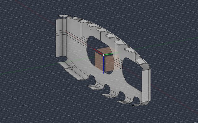 3D model of Aircraft Part Design With Mold