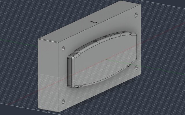 3D model of Aircraft Part Design With Mold