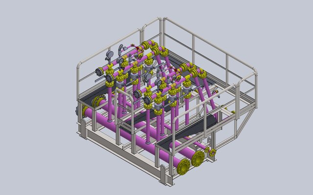 manifolds beda 4 slots with asme B16.3