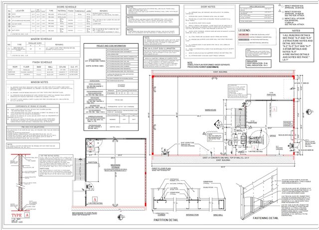 Warehouse Architectural Compliance Permit Drawing Package – Miami Dade, Florida