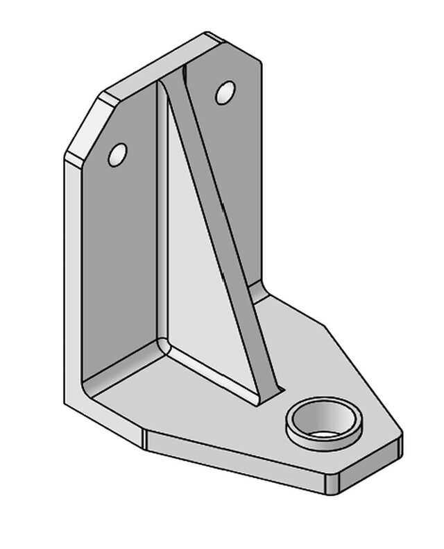 Structural Mild Steel L-Bracket | GD&T Engineering Drawing