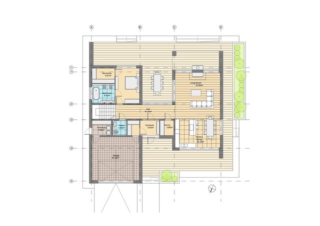 3D model of Floor Plans and concept for villa