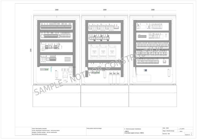 Pump Station Switchboard - Schematics, Panel Layout and BOM – image 2 of 2