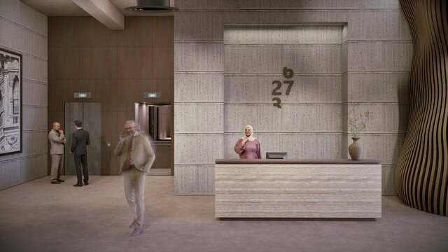 3D model of Contemporary office 3D commercial renders