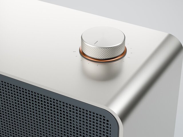 3D model of Desktop Speaker Concept and Exploded View