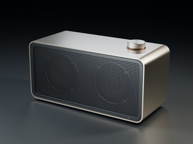 Desktop Speaker Concept and Exploded View