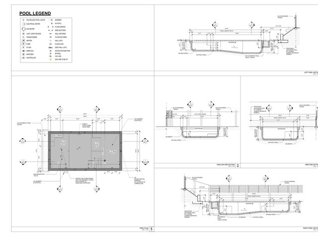 3D model of Pool Design Showcase | Day/Night Renderings & CAD Details