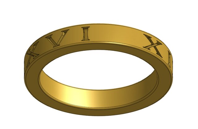 3D model of Engraved Ring