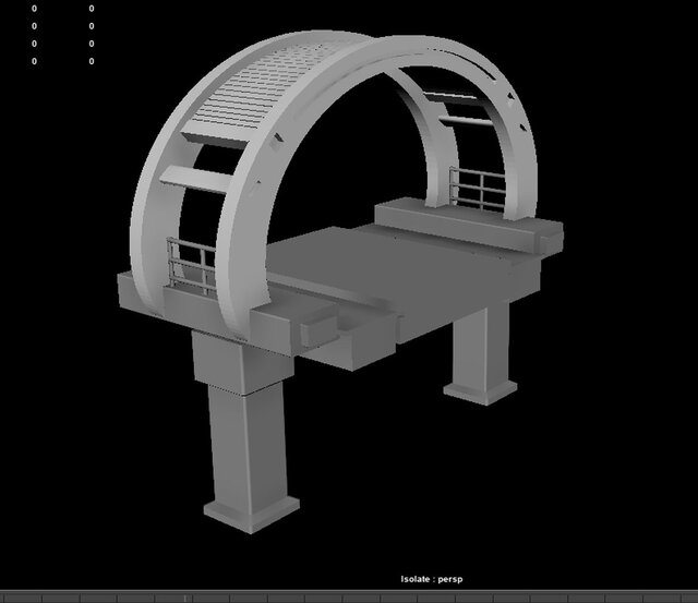 3D model of Modern MRT Station Concept Design