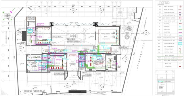 3D model of Complete Commercial (HVAC & Plumbing) 2D Shop Drawings