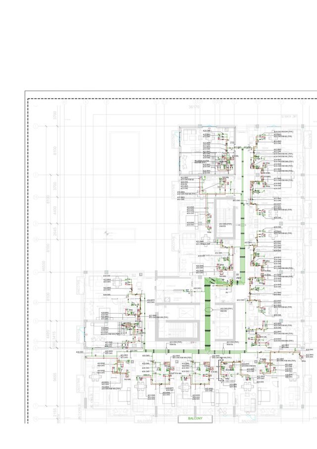 3D model of Complete Commercial (HVAC & Plumbing) 2D Shop Drawings
