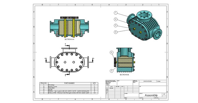 Root Blower Compressor – Mechanical CAD Assembly – image 4 of 4