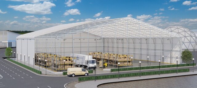 Industrial Steel Structure Warehouse – Complete 3D Design & Visualization