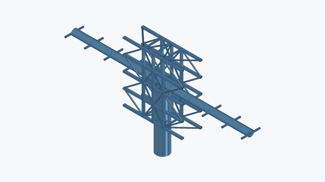 3D model of PAM-007 | Parametric Steel BIM + Structural Documentation