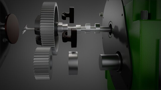 3D model of 3D Cinematic & Kinematic Visualization: Diesel Engine