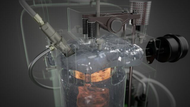 3D model of 3D Cinematic & Kinematic Visualization: Diesel Engine