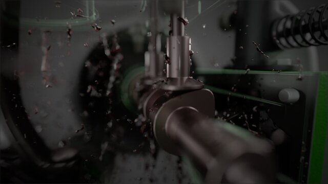 3D model of 3D Cinematic & Kinematic Visualization: Diesel Engine