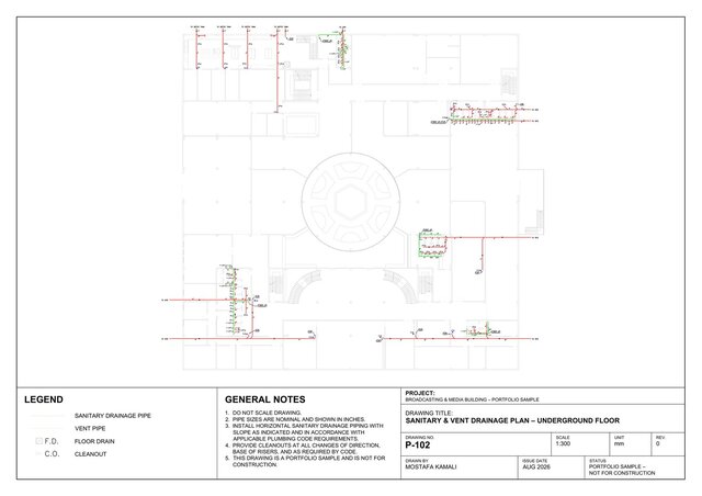 3D model of Broadcasting & Media Building – MEP & Mechanical Systems